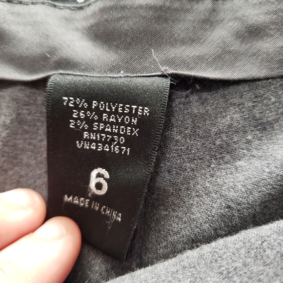 Mossimo grey slacks size 6 - Picture 4 of 8